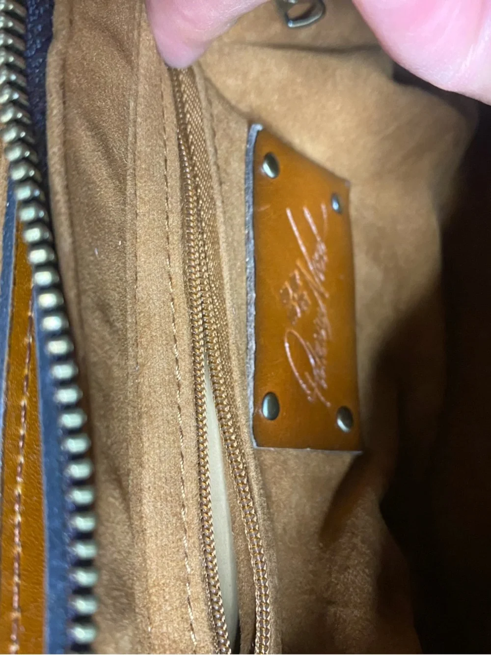 Patricia Nash Leather & Woven Straw Flap Crossbody Bag - Pristine Condition